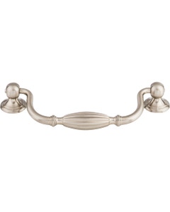 Tuscany Drop Cabinet Pull 5 1/16" Center to Center Brushed Satin Nickel