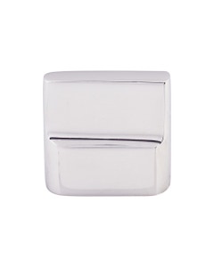 Aspen II Flat Sided Cabinet Knob 7/8" Center to Center Polished Chrome