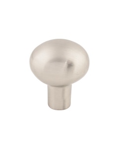 Aspen II Small Egg Cabinet Knob 1 3/16" Brushed Satin Nickel
