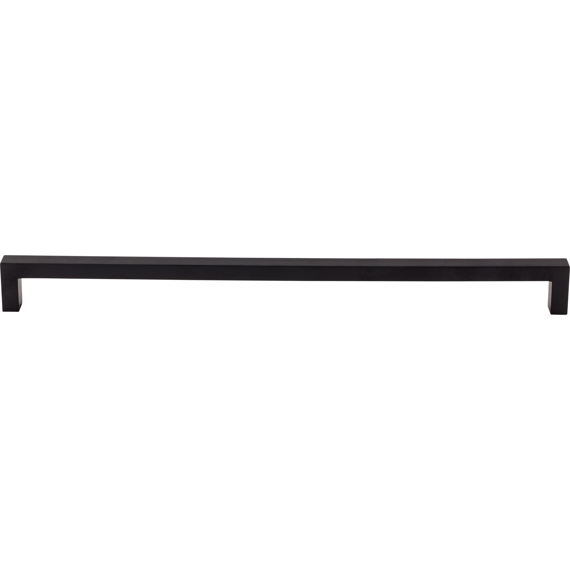 Square Bar Cabinet Pull 17 5/8" Center to Center Flat Black