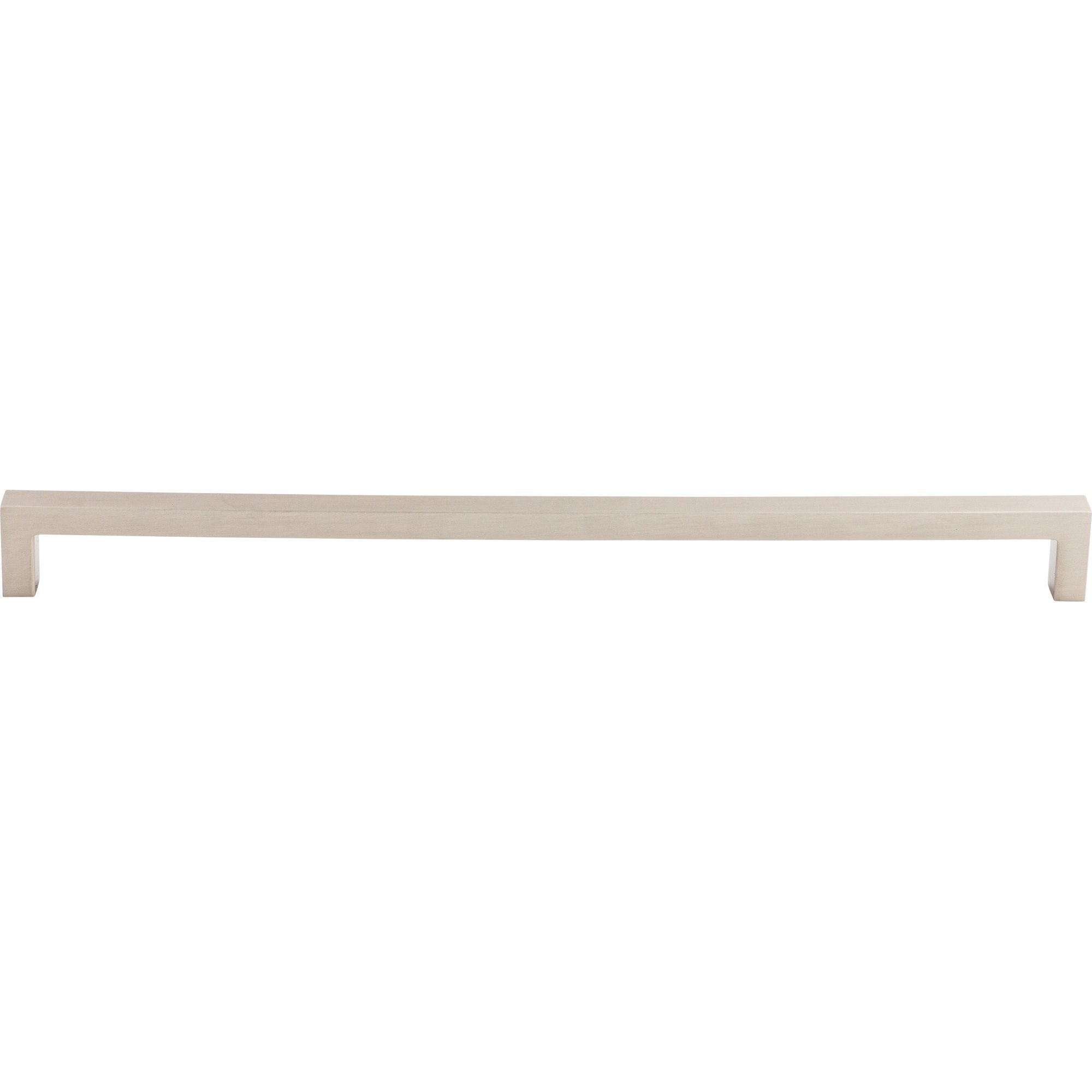 Square Bar Cabinet Pull 17 5/8" Center to Center Brushed Satin Nickel