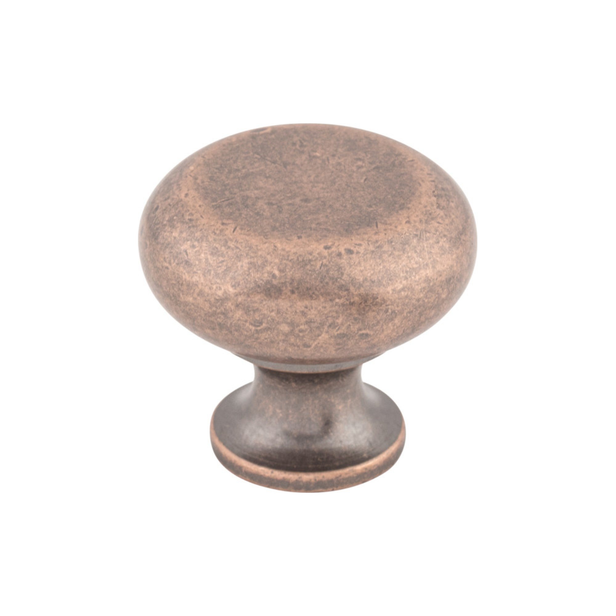 Flat Faced Cabinet Knob 1 1/4" Antique Copper