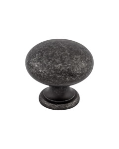Mushroom Cabinet Knob 1 1/4" Black Iron