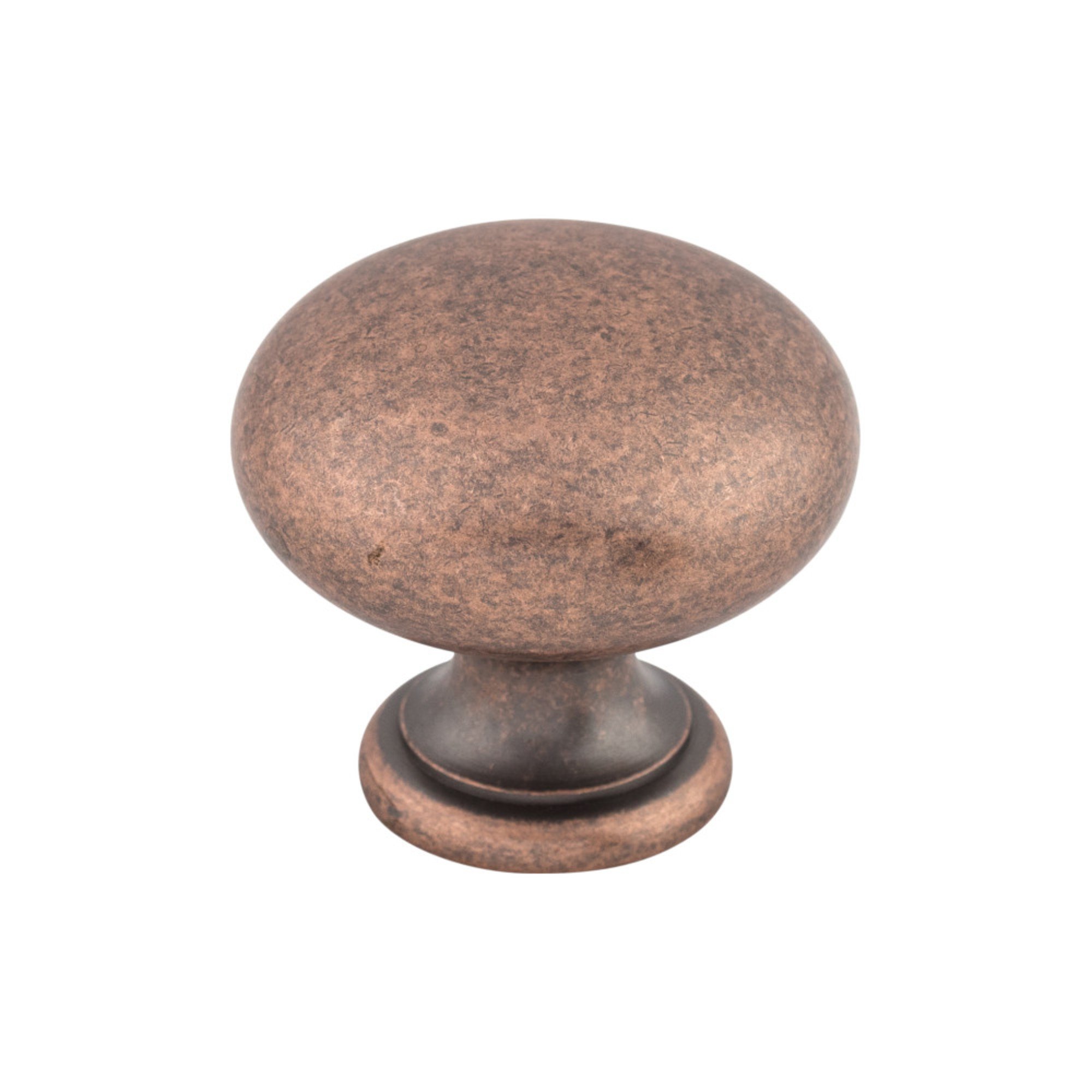 Mushroom Cabinet Knob 1 1/4" Antique Copper