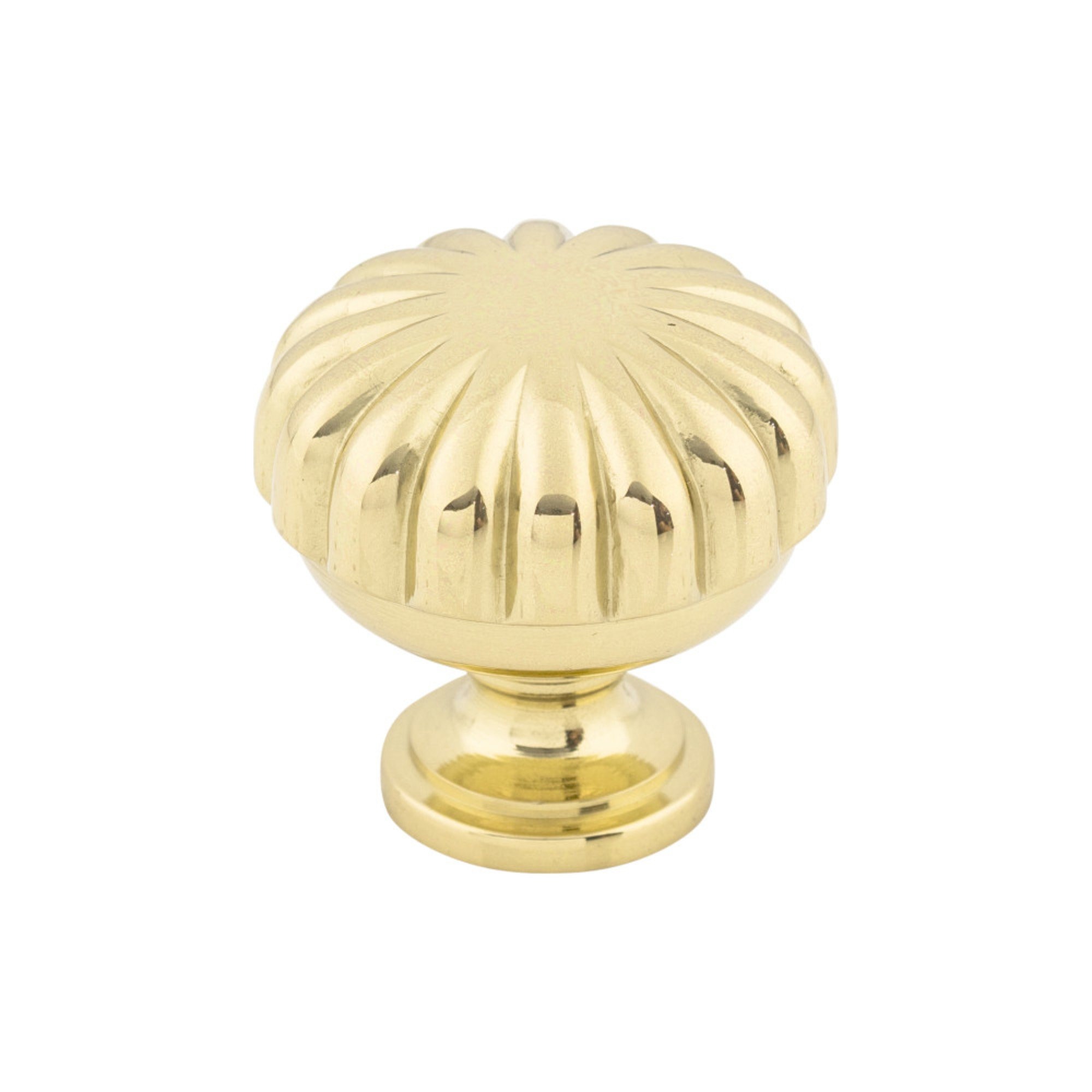 Melon Cabinet Knob 1 1/4" Polished Brass