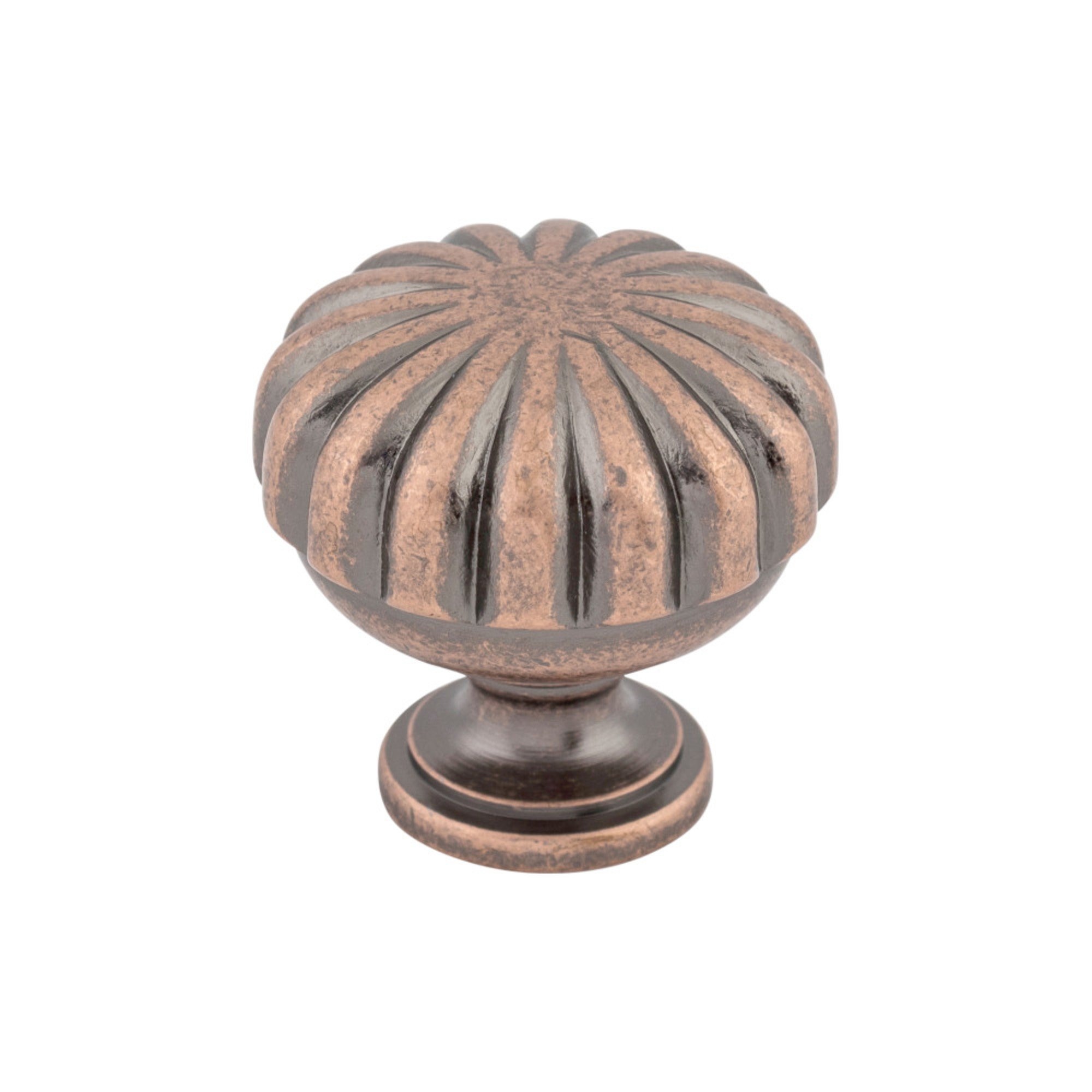 Melon Cabinet Knob 1 1/4" Antique Copper
