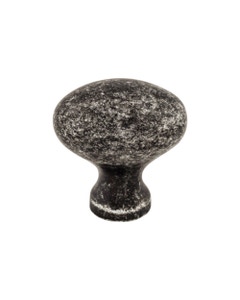 Egg Cabinet Knob 1 1/4" Black Iron