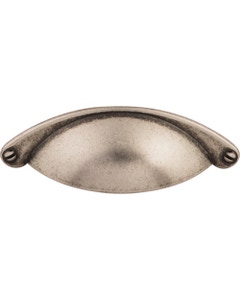 Arendal Cup Cabinet Pull 2 1/2" Center to Center Pewter Antique