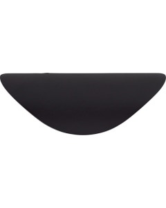 Nouveau Cup Cabinet Pull 1 1/4" Center to Center Flat Black
