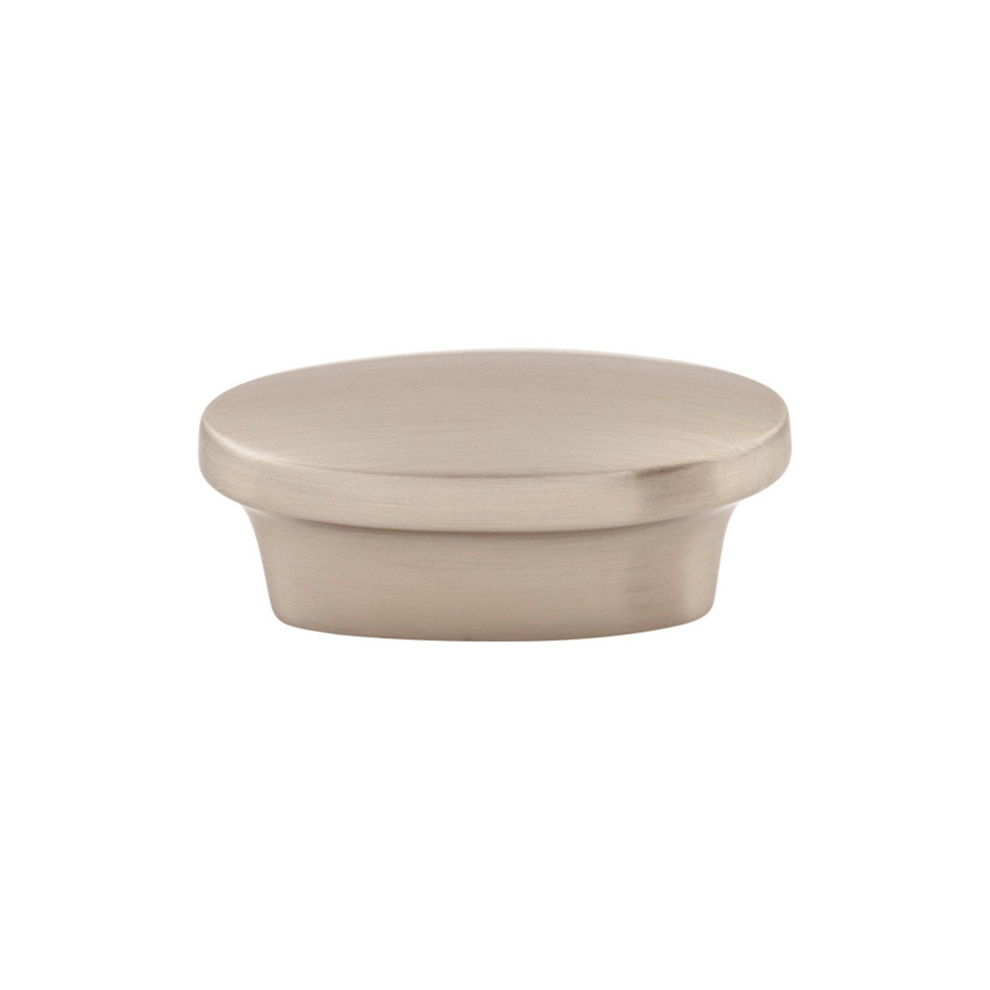 Oval Cabinet Pull 5/8" Center to Center Brushed Satin Nickel