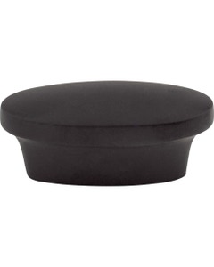 Oval Cabinet Pull 5/8" Center to Center Flat Black