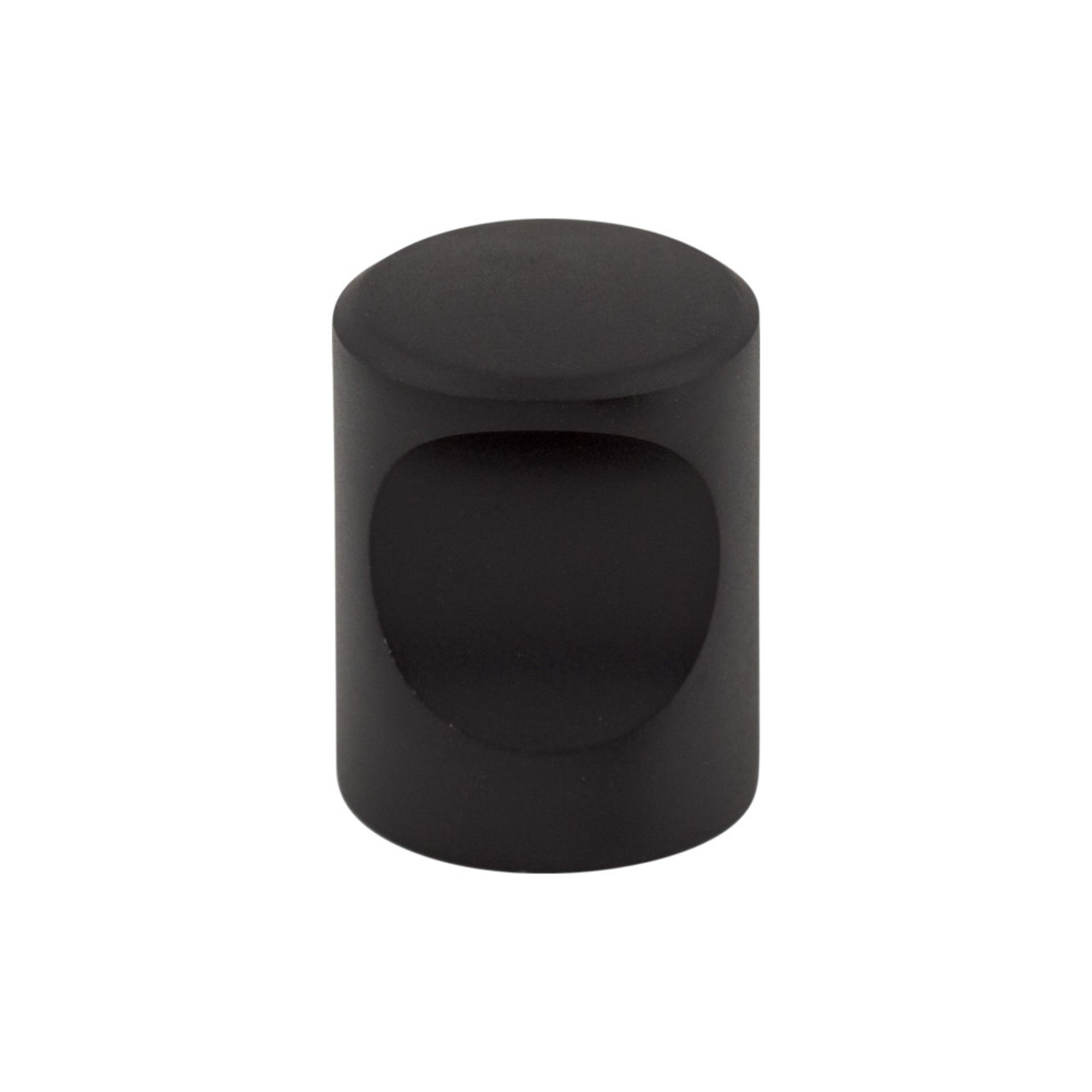 Nouveau Indent Cabinet Knob 3/4" Flat Black