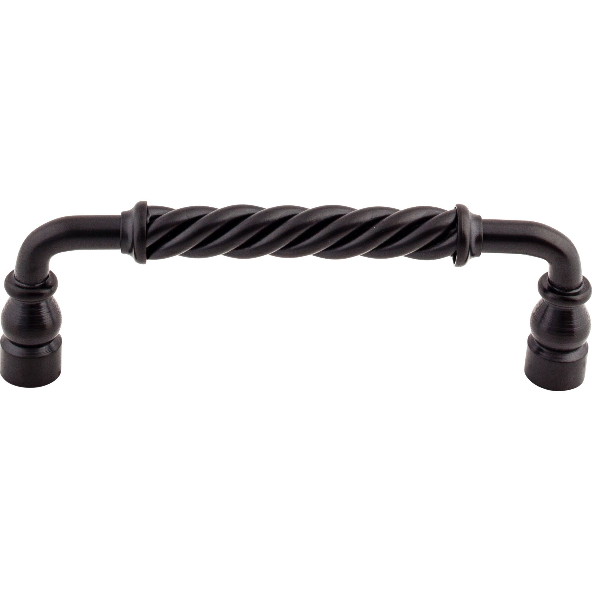 Twisted Bar Cabinet Pull 6" Center to Center Patina Black