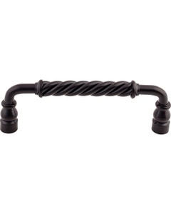 Twisted Bar Cabinet Pull 6" Center to Center Patina Black