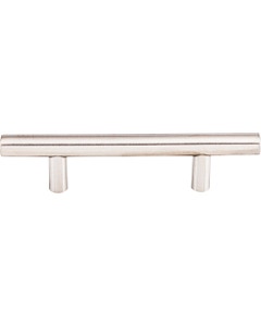 Hollow Bar Cabinet Pull 3" Center to Center Brushed Stainless Steel
