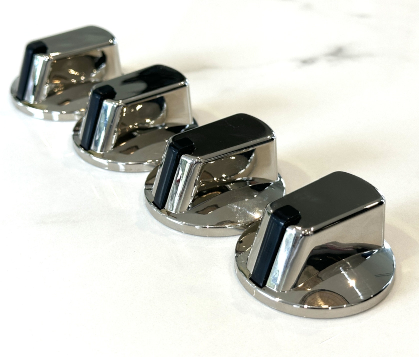 Universal Chrome Stove Knobs 55MM 4 Pack