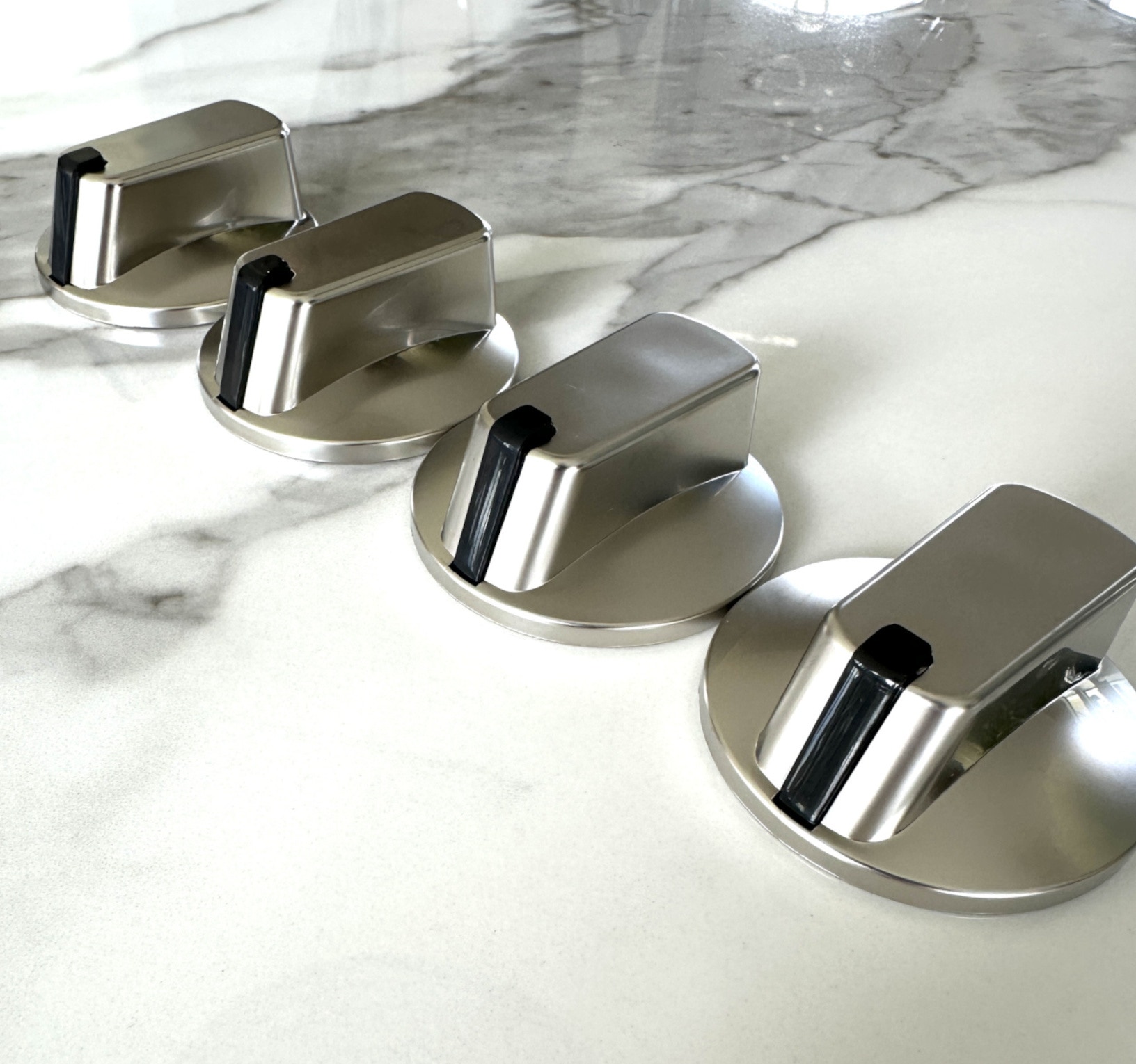 Universal Stainless Steel Stove Knobs 55MM 4 Pack